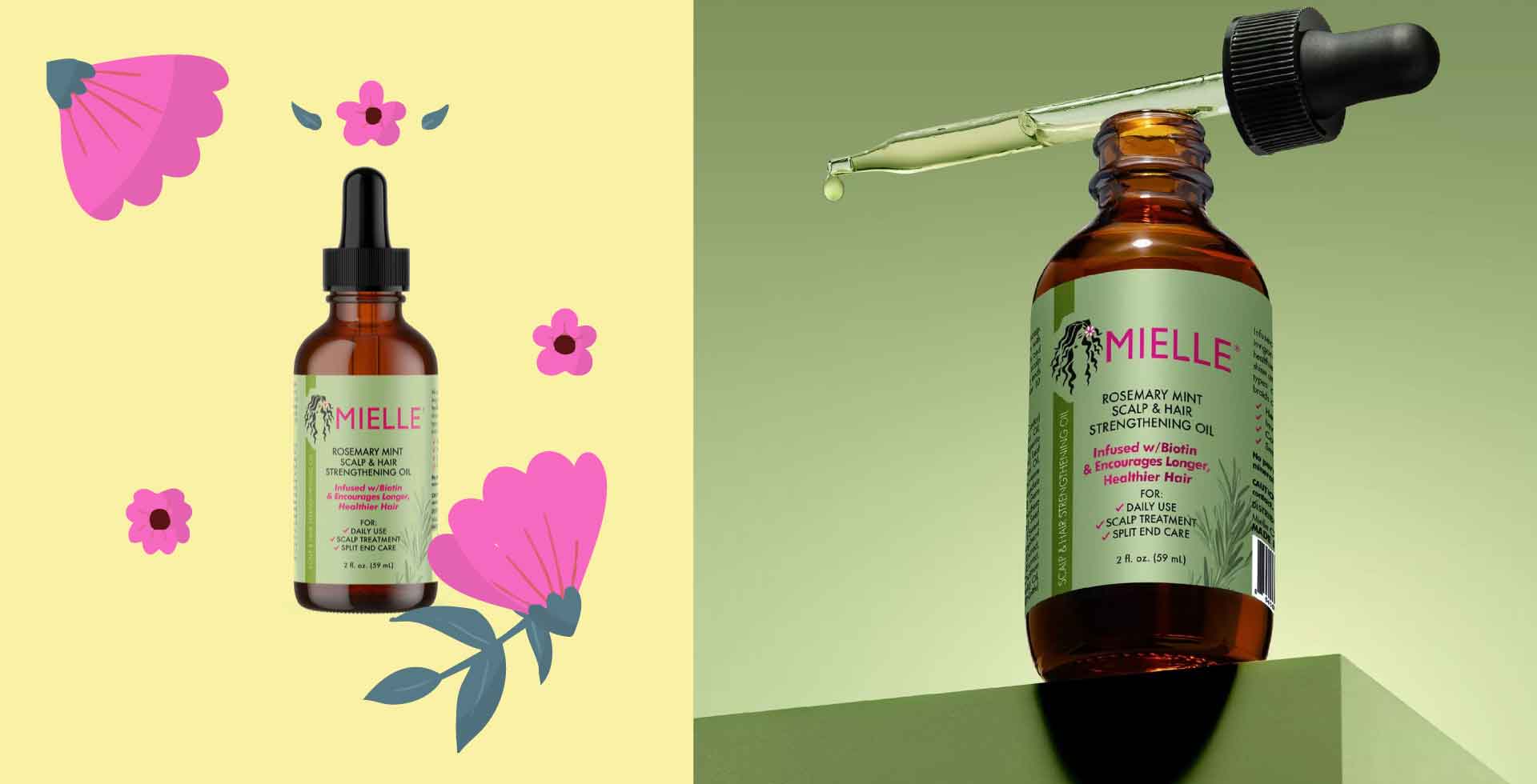 Mielle Rosemary hair oil