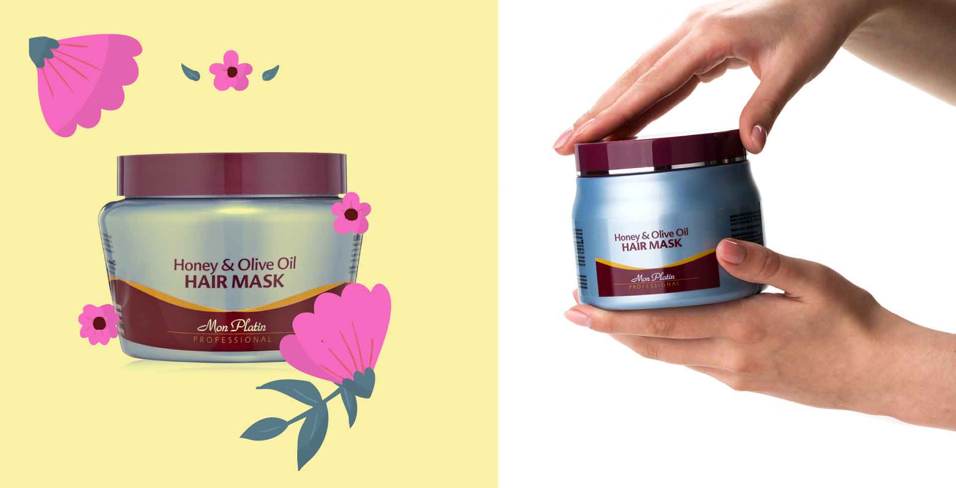 mon platin honey & olive oil hair mask