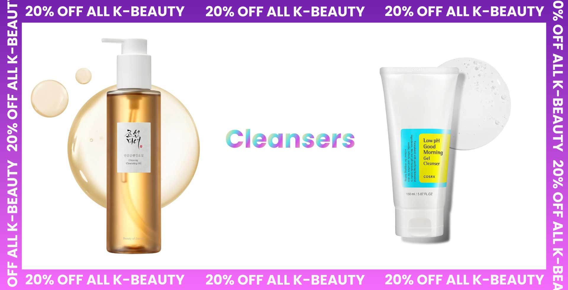 Korean face cleansers At Gen C beauty