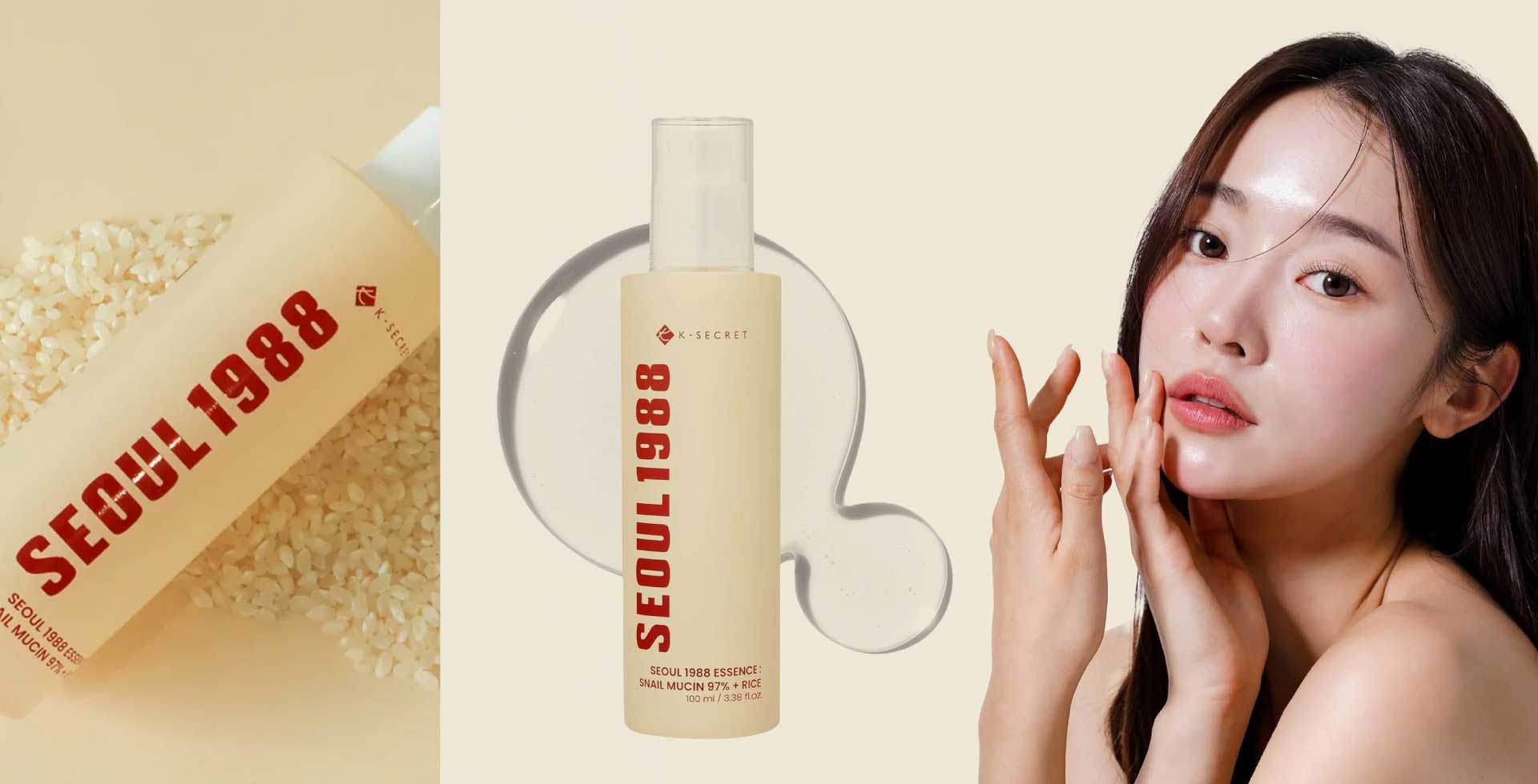 K-SECRET SEOUL 1988 Rice Brightening Essence K-beauty serum for glowing and even-toned skin