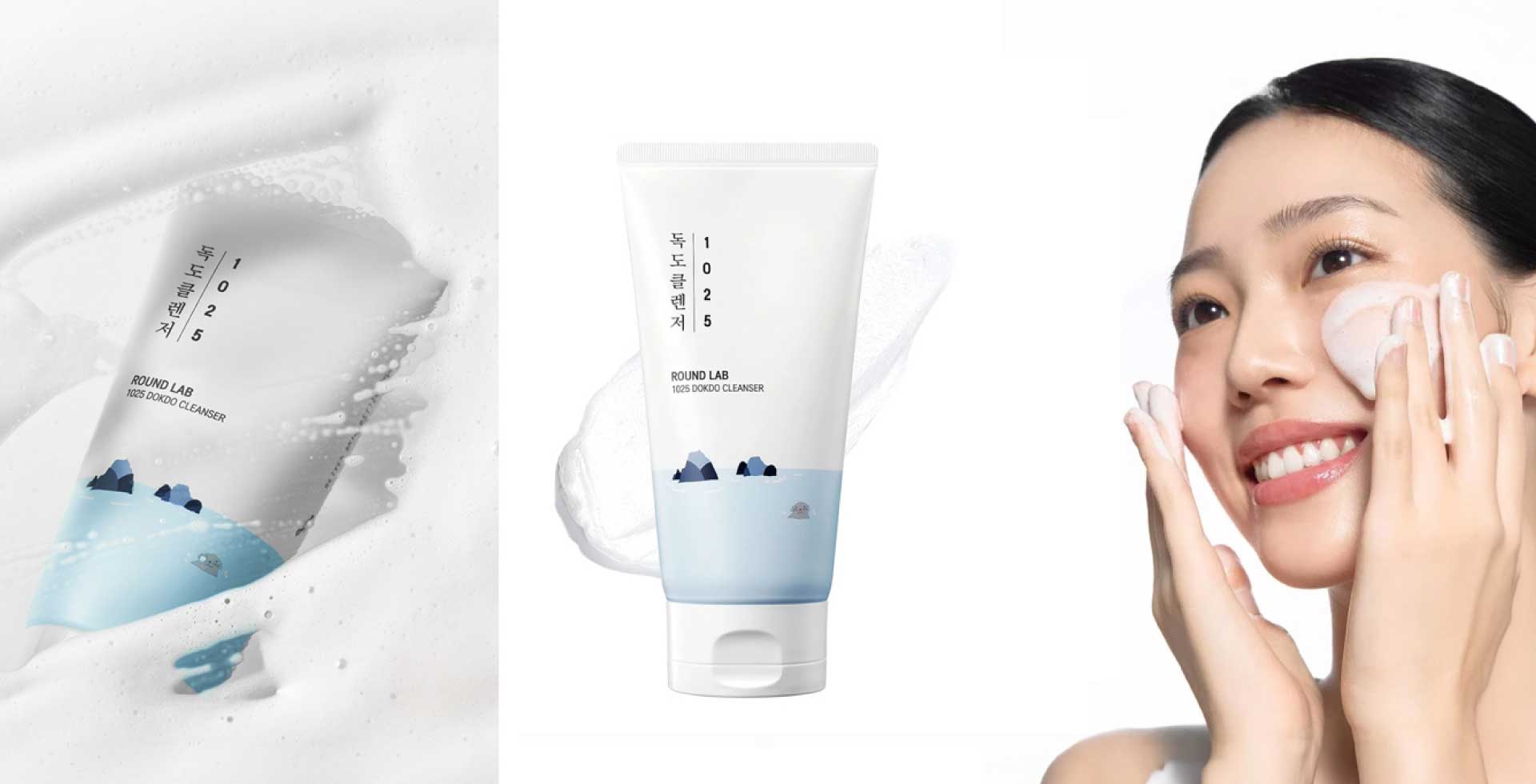 Round Lab 1025 Dokdo Cleanser for deep cleansing, hydration, and fresh healthy skin