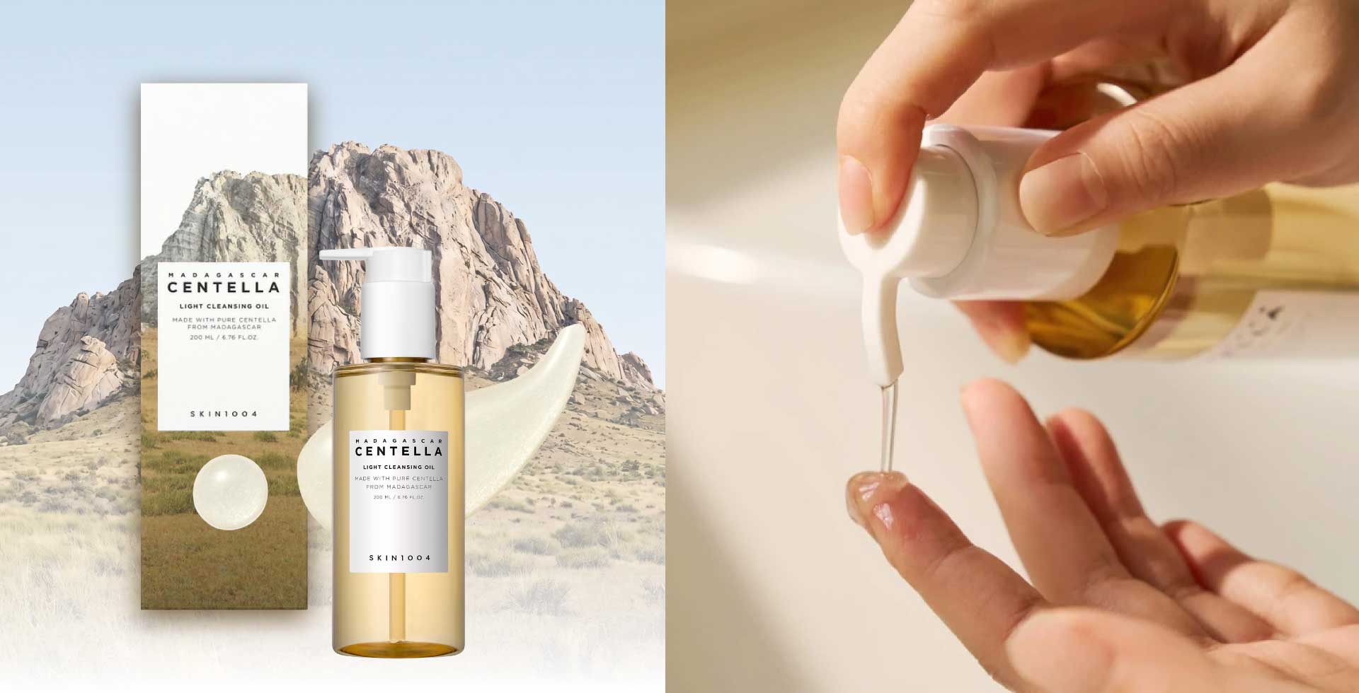 Skin1004 Centella Cleansing Oil for gentle makeup removal and soothing sensitive skin