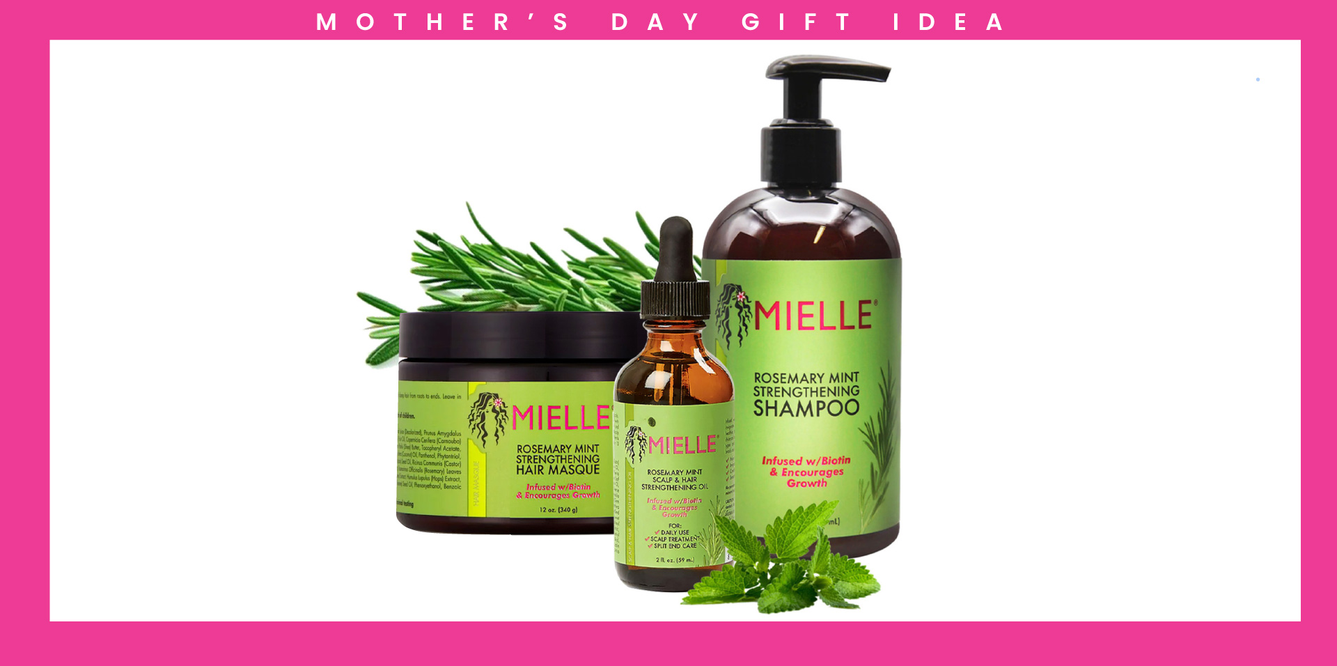 Mielle Rosemary Mint Hair Care Set